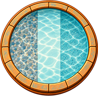 Choosing a pool resurfacing finish in Phoenix and Scottsdale — carved medallion