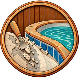 What happens during pool resurfacing? Two Haoly Pools projects in photos — carved medallion