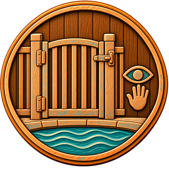 A family pool-safety plan people can actually follow — carved medallion