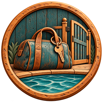 Heading out of town? Plan the pool-care handoff — carved medallion
