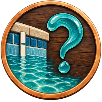 Unusual pool water loss: observations that help an assessment — carved medallion