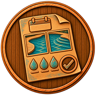 How to read your weekly pool-service report — carved medallion