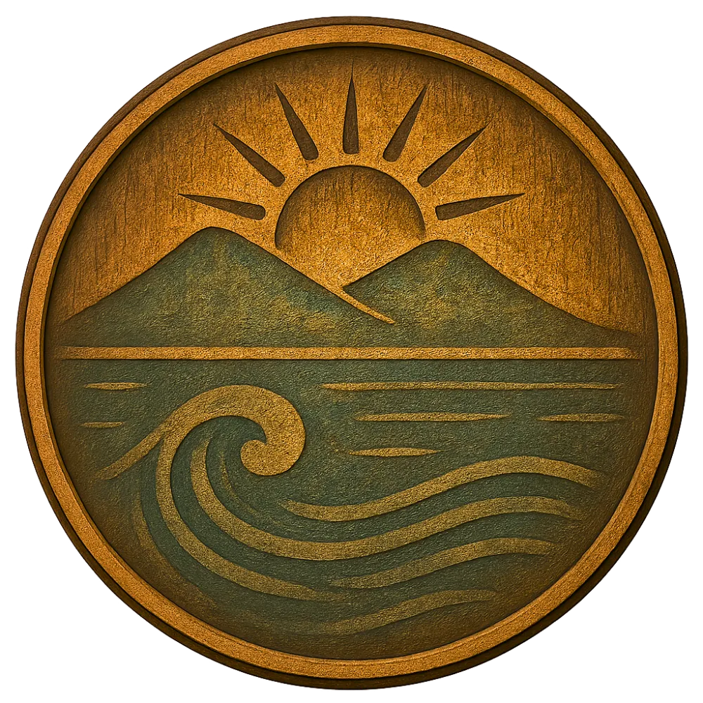 Carved stewardship medallion