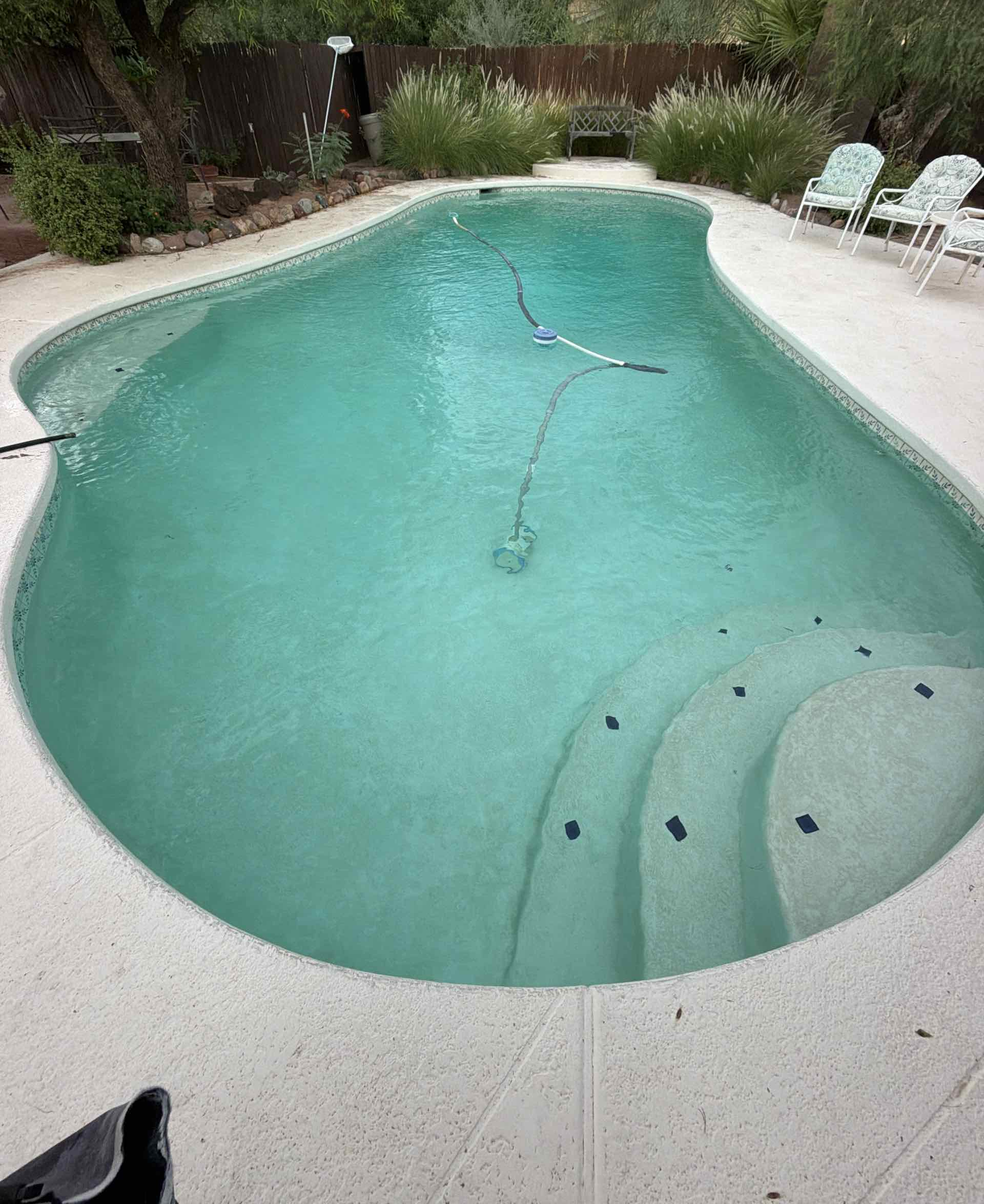 Pool after the same example service visit